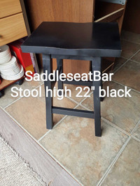 Saddle Seat Bar Stool/ black ** still good condition 