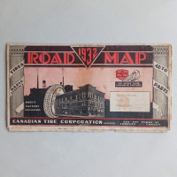 1932 Vintage Canadian Tire Road Map & Automotive Catalogue
