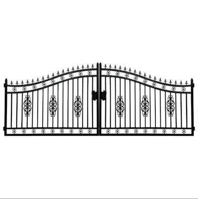 Our number: +1 204-400-0469 Specifications: Dual swing gates Heavy-duty steel construction No weldin...