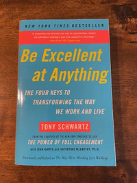 Be Excellent at Anything by Tony Schwartz