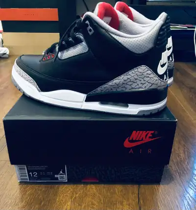 Jordan 3 Retro (BlckCement) Size 12, View more