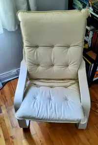 Chaise fauteuil en cuir