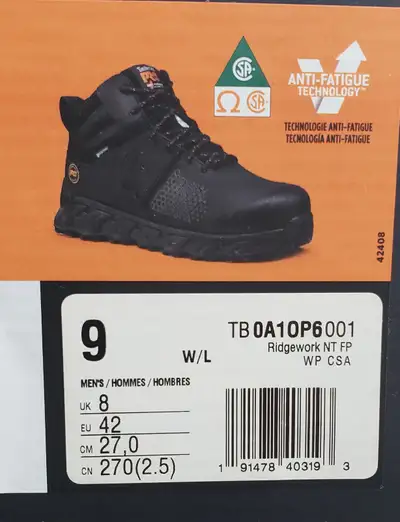 New Safety Boots for sale :Timberland size 9Workwear size 10Da, View more