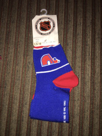 NHL 1993 Quebec nordiques hockey socks