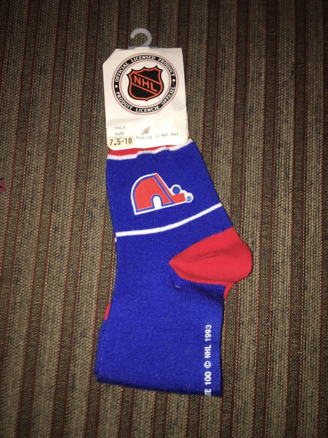 NHL 1993 Quebec nordiques hockey socks in Arts & Collectibles in Gatineau