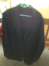 Men's Danier genuine leather jacket suit brown size m 2 buttons
