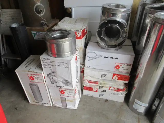 New 6" Insulated Wood Stove/Woodstove Pipe.  OS. in Fireplace & Firewood in Owen Sound - Image 2