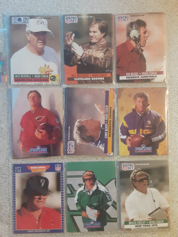 CARTES DE COACH DE FOOTBALL VINTAGES DE LA NFL dans Art et objets de collection  à Laval/Rive Nord - Image 2