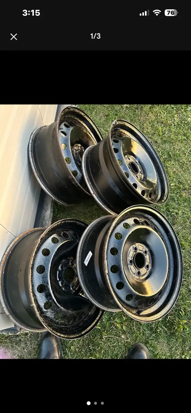 winter rims 18 inch x 6.5 excellent condition in Tires & Rims in Winnipeg - Image 3