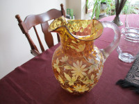 Vintage Glass Pitcher