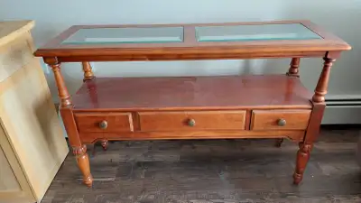 Sideboard Two Glass Top Side Cabinet, View more