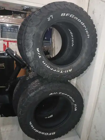 Have 4 - BF Goodrich All Terrain T/A's for sale. The size is LT265/70R17. They are all in good condi...