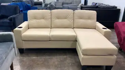 Leather faux couch , View more