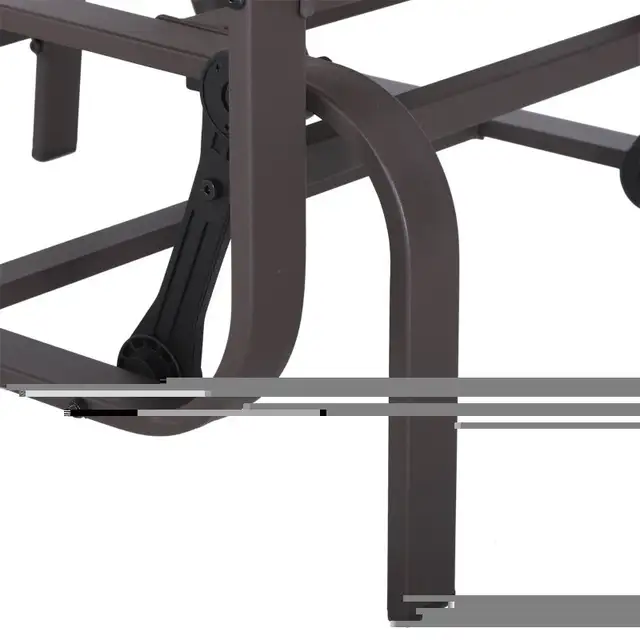 Outdoor Mesh Glider Swing Chair. Brown Beige Color. in Patio & Garden Furniture in Markham / York Region - Image 9