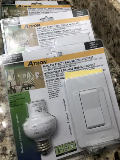 3 Atron Wireless remote wall Switch and Socket, View more