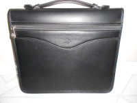 Leather laptop carry case