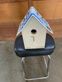 Bird Houses with License Plate  Roof PRICE REDUCED $15 each
