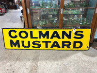 Large porcelain Coleman’s mustard sign 