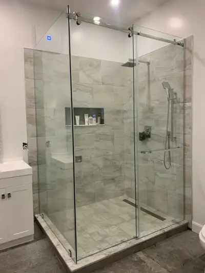 SHOWER GLASS RAILINGS MIRRORS PARTITION OFFICE ENCLOSURE SLIDERS, View more