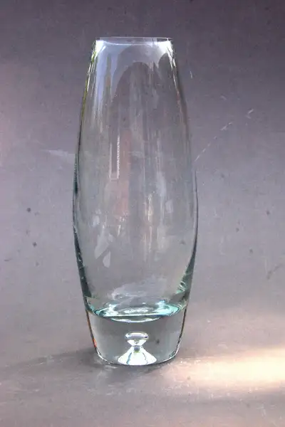 Large Barrel Shaped Crystal Vase, View more