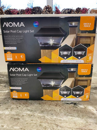 NOMA Solar Post Cap Lights - 2 sets BNIB