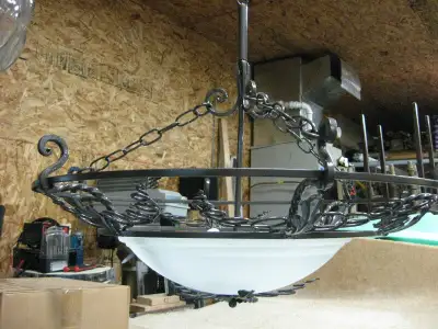 DANISH CIRCA 1970 LARGE HANGING LIGHT FIXTURE, View more