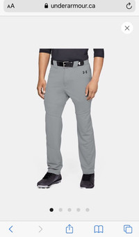 Grey Men's UA Utility Relaxed Baseball Pants - XL