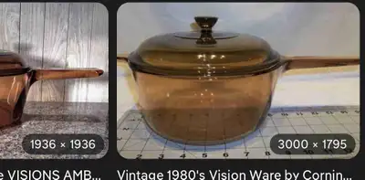 Looking for a set of vintage vision cookware with the brown tinted glass… if you have any you’d part...
