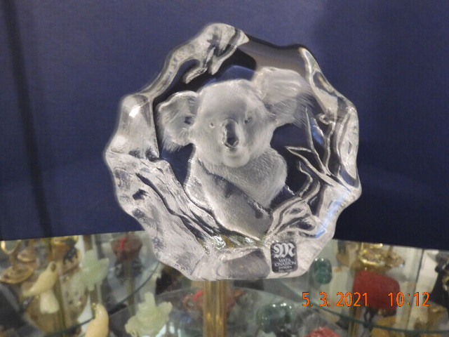 Matts Jonasson Koala Bear Swedish lead crystal in Arts & Collectibles in Burnaby/New Westminster