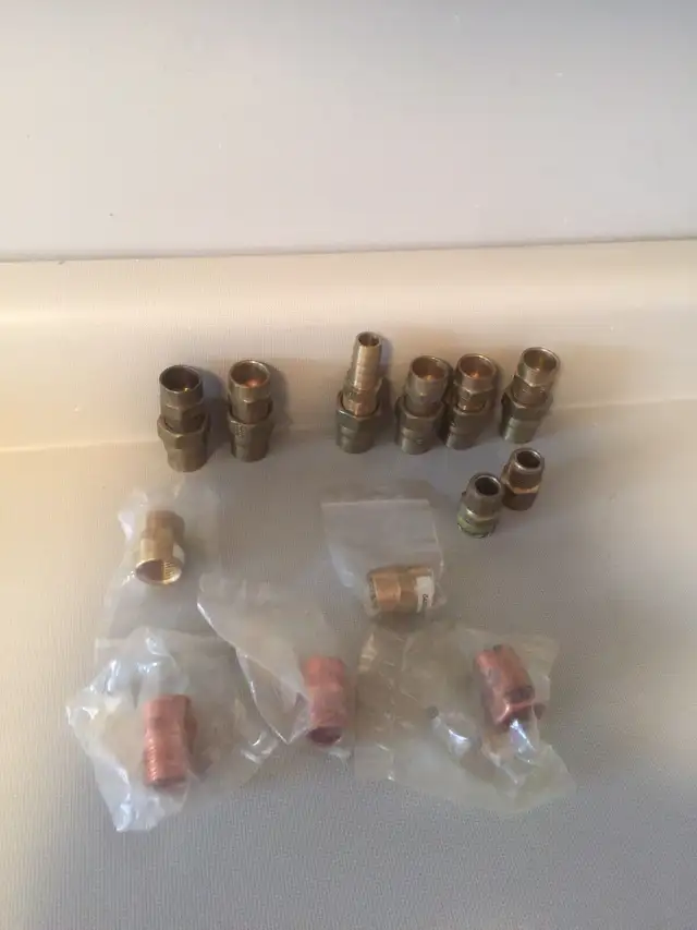 Plumbing adapter fittings lot