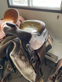 16’inch Western Saddle Comes with blanket etc 