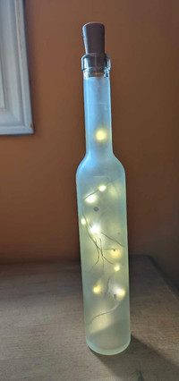 Frosted ice wine bottles