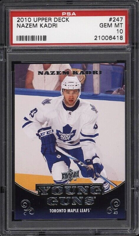 NAZEM KADRI - 2010-11 Young Gun ROOKIE - UNGRADED +BGS 9+PSA 8,9 in Arts & Collectibles in City of Halifax - Image 4