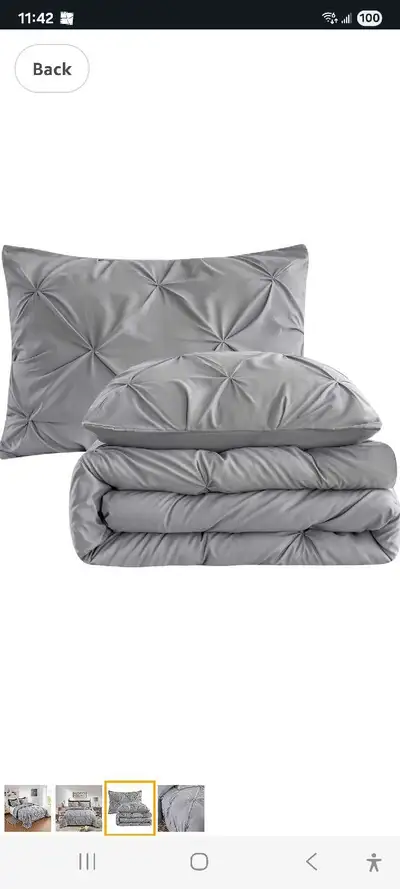 Dark Grey Comforter Set, View more