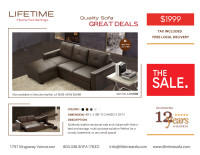 leather sectional sofa and chaise with hide-a-bed & storage