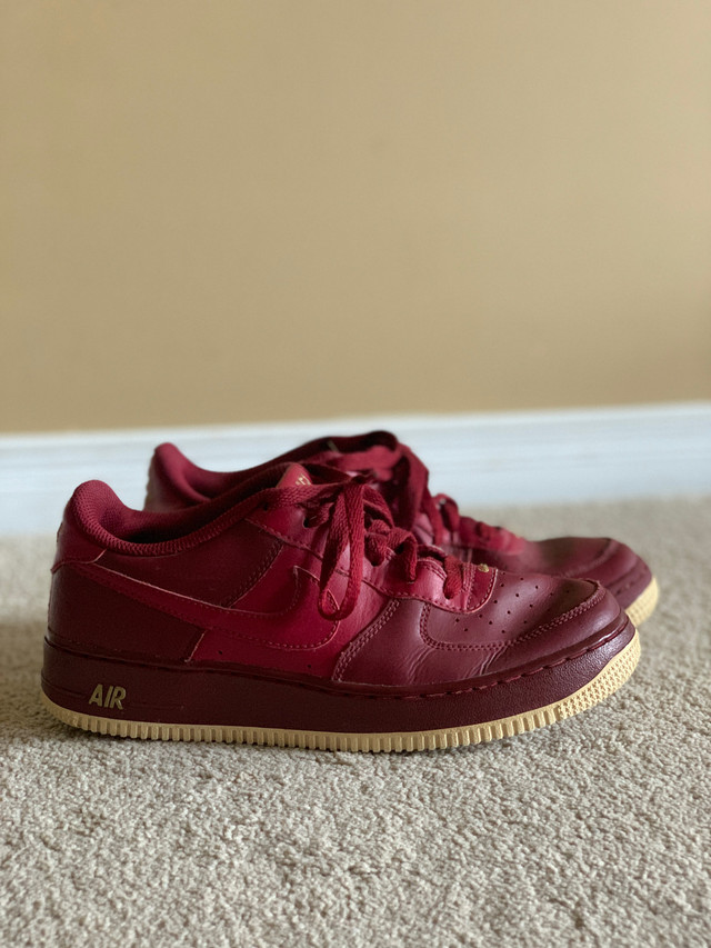 Nike Air Force 1 GS Low Red Burgundy in Women's - Shoes in Kitchener / Waterloo
