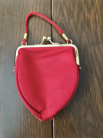 Tiny Red Elizabeth Arden Clip Top Hand Bag Lipstick Purse Small, View more