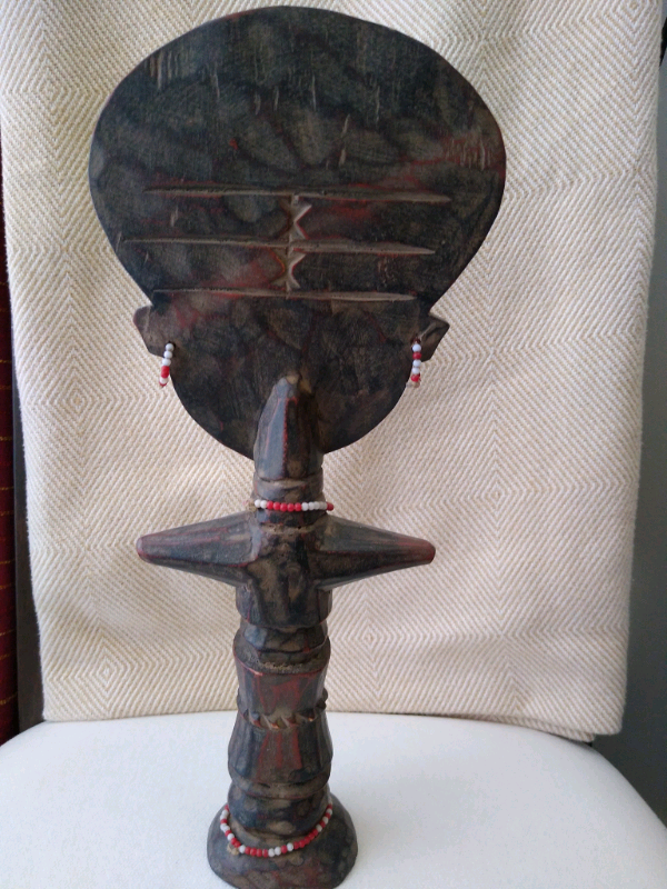 Wood African Sculpture Fertility in Arts & Collectibles in Calgary - Image 5