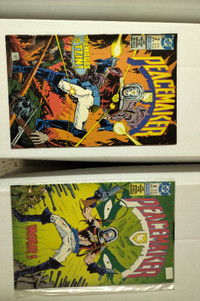 DC comics Peacemaker 1980s mini-series, issues #2 and #4