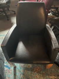 Genuine leather office lounge chairs 