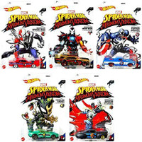 Hot Wheels Spider-man Maximum Venom Set of 5 - 1:64 cars