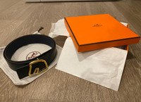 90cm x 38mm Hermès Belt - Reversible 