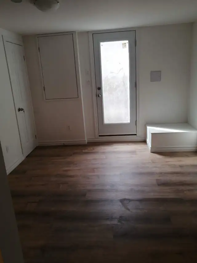 Bedroom in basement apartment