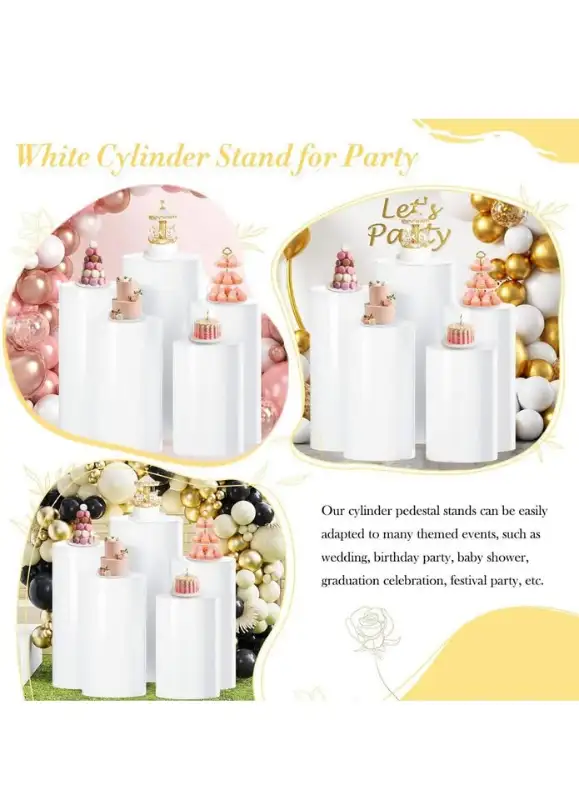 Rent - Gold Plinth, Cake, Flower, Decor Stand For Rent. in Outdoor Décor in Calgary - Image 6