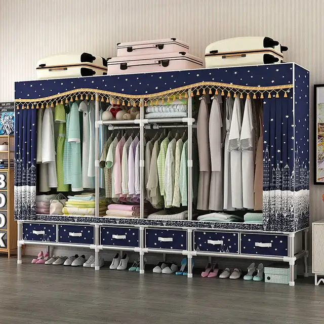 2.4M  Steel Frame with 25MM Steel Pipes Drawer-Style Closet in Dressers & Wardrobes in Oakville / Halton Region - Image 2