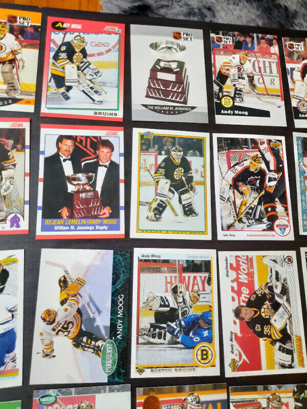 55 CARDS HOCKEY NHL ANDY MOOG dans Art et objets de collection  à Ville de Montréal - Image 3