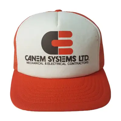 Vintage 80s CANEM SYSTEMS Trucker Hat Edmonton Alberta, View more