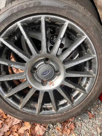 2 tires and rims to fit a ford focus 225/45/17 Very good condition 1$25.00