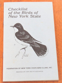 Checklist Of The Birds Of New York 1996