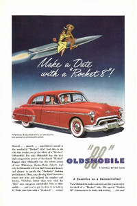 Vintage Car Ad 1950 Oldsmobile '88'